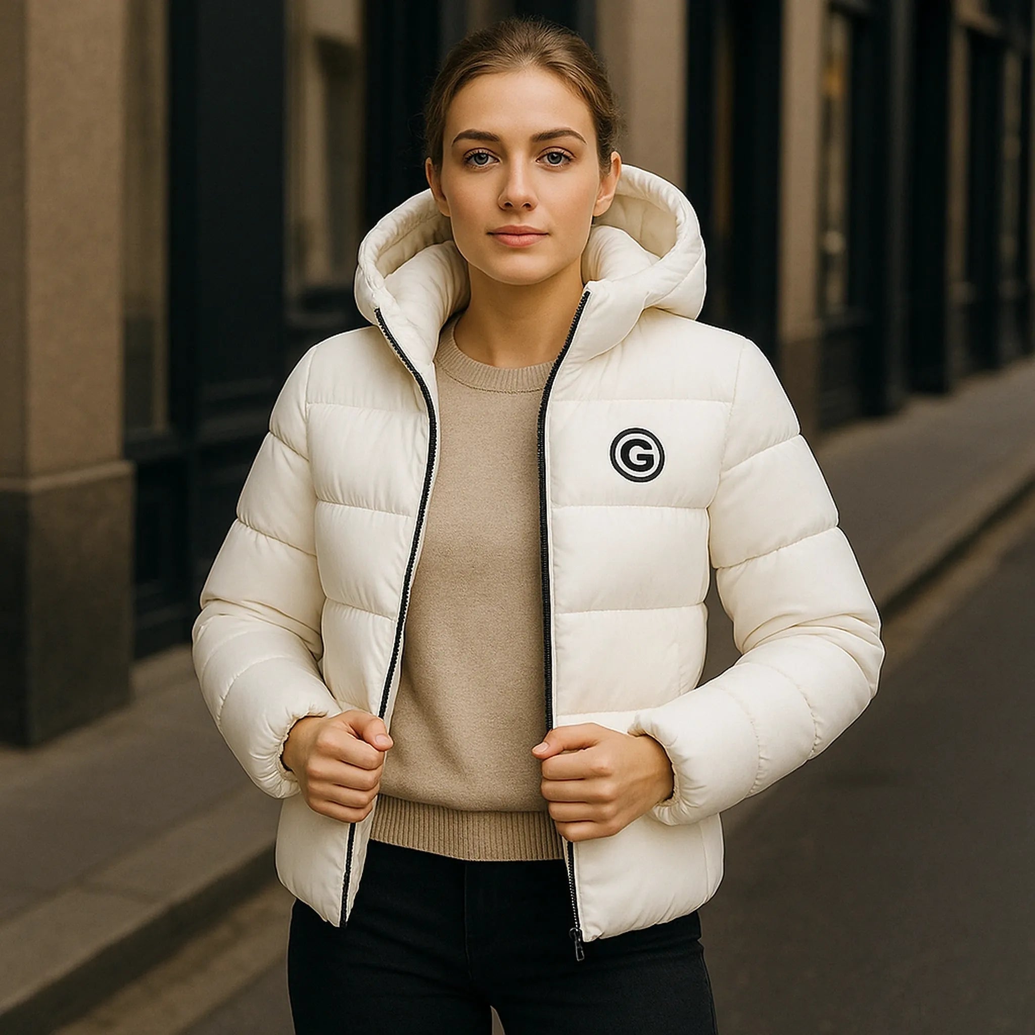 Doudoune femme courte matelassée capuche Urban Pulse