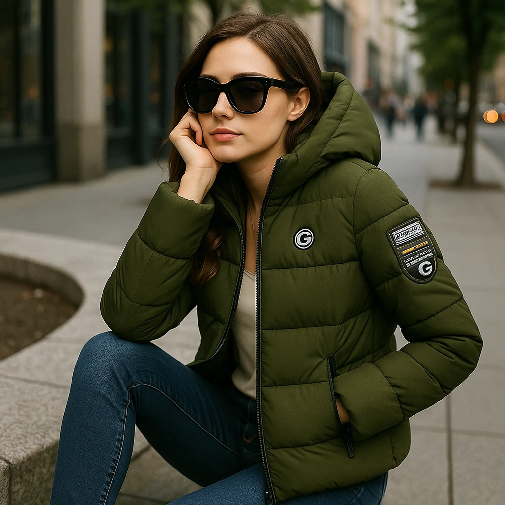 Doudoune femme courte matelassée capuche Urban Pulse