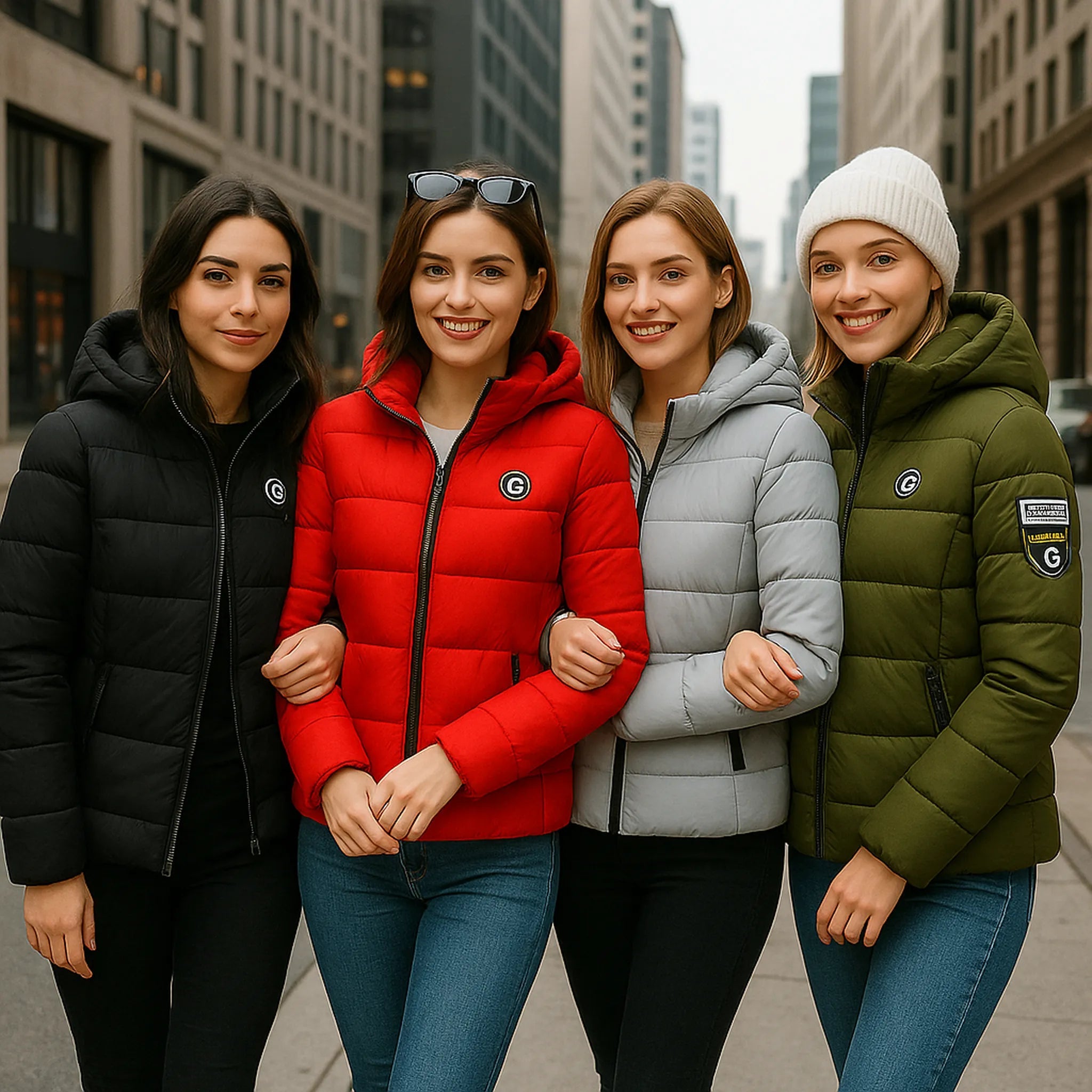 Doudoune femme courte matelassée capuche Urban Pulse