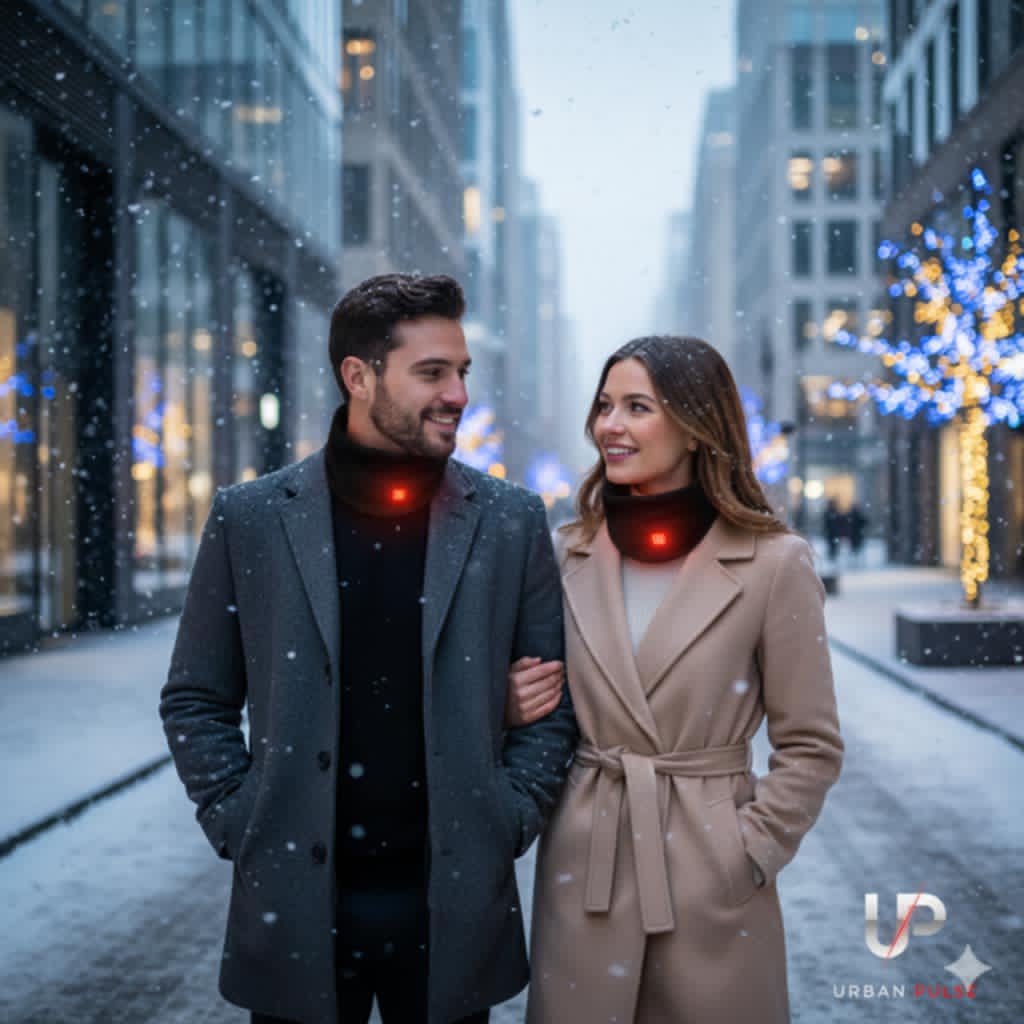 Tour de Cou Chauffant USB – Écharpe Chauffante 3 Niveaux de Chaleur Hiver Unisexe Urban Pulse