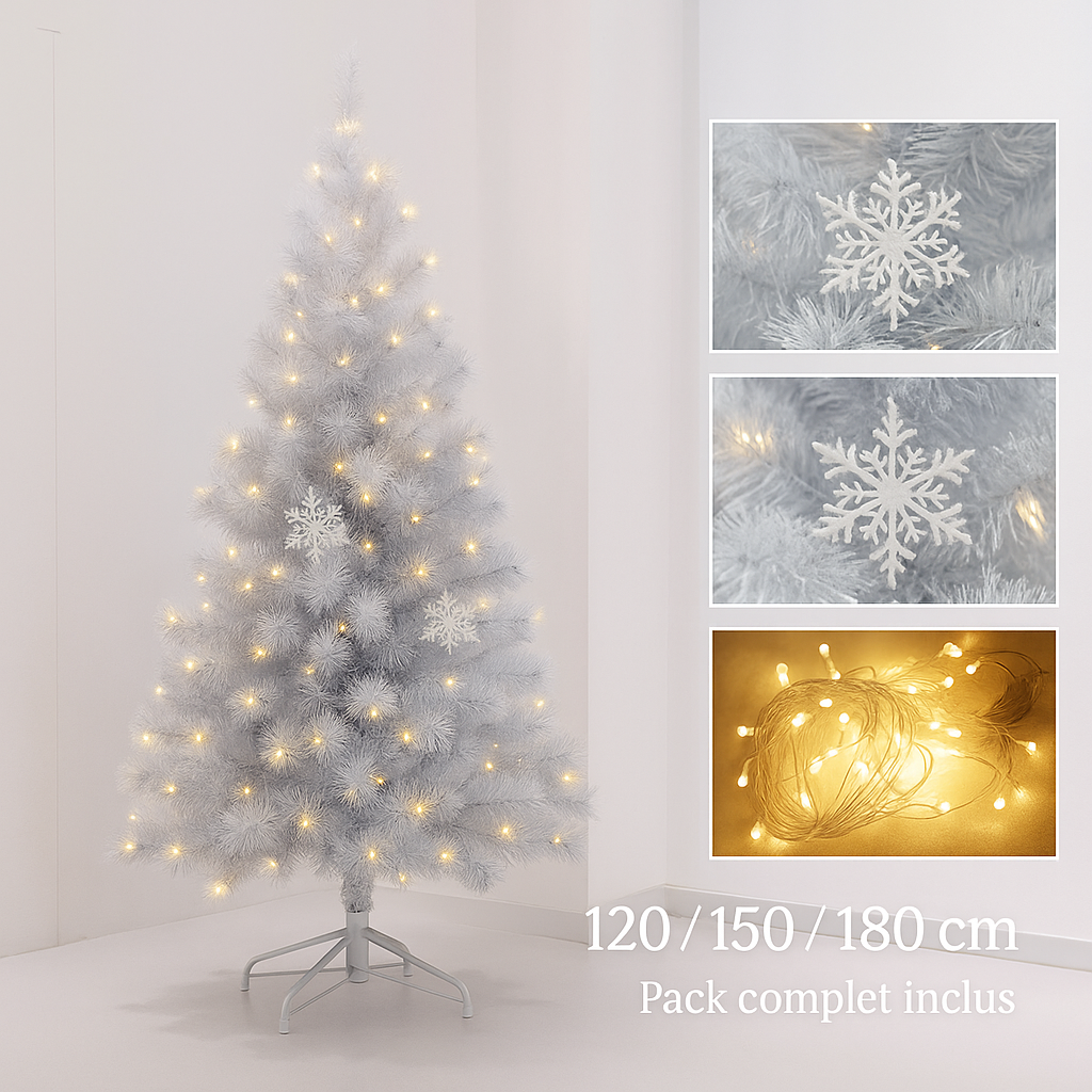 🎄 Sapin de Noël complet avec décorations incluses – 120/150/180 cm | Urban Pulse Urban Pulse