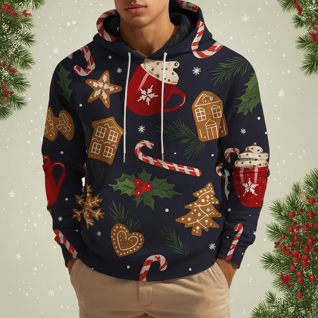 Christmas party graphic hoodie 3D Print Spring Autumn Fashion Leisure Versatile Streetwear Men's Women's Y2K Christmas Hoodies Urban Pulse