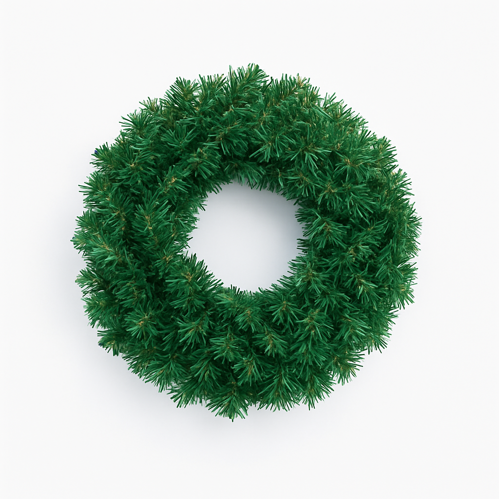 Couronne de Noël 50 cm avec guirlande LED intégrée – Décoration de porte ou murale Urban Pulse