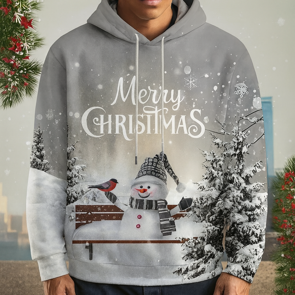 Christmas party graphic hoodie 3D Print Spring Autumn Fashion Leisure Versatile Streetwear Men's Women's Y2K Christmas Hoodies Urban Pulse