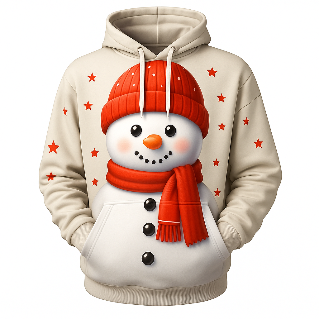 🎅 Pull Hoodie de Noël Bonhomme de Neige — Édition Festive Urban Pulse Urban Pulse