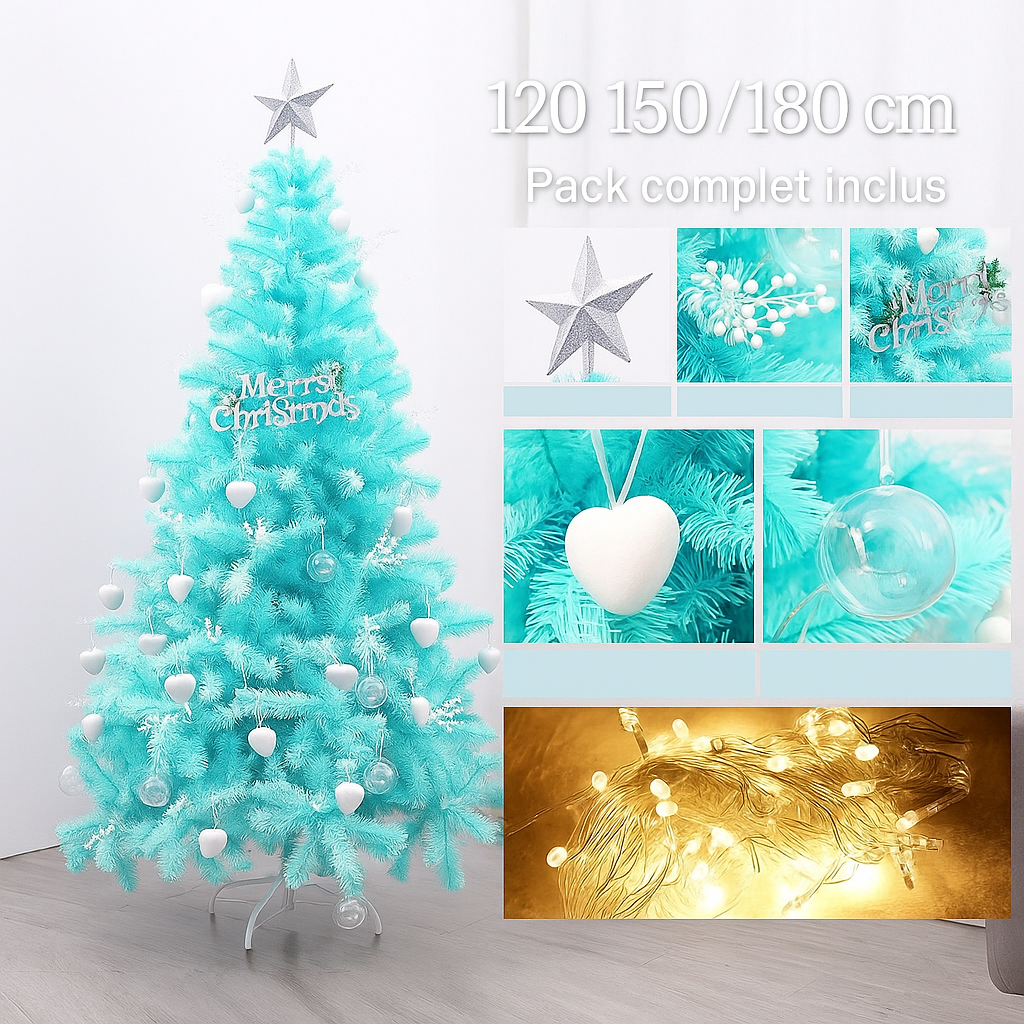 🎄 Sapin de Noël complet avec décorations incluses – 120/150/180 cm | Urban Pulse Urban Pulse