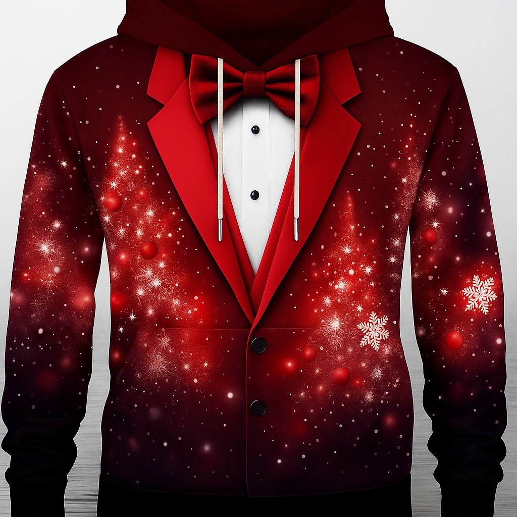 Christmas party graphic hoodie 3D Print Spring Autumn Fashion Leisure Versatile Streetwear Men's Women's Y2K Christmas Hoodies Urban Pulse