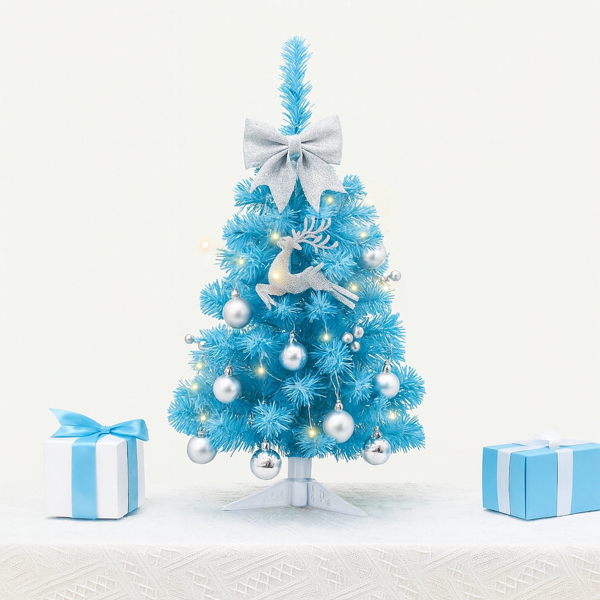 Mini Christmas Tree 2025 New Model 45cm Blue Desktop Christmas Tree Christmas Decorations Urban Pulse