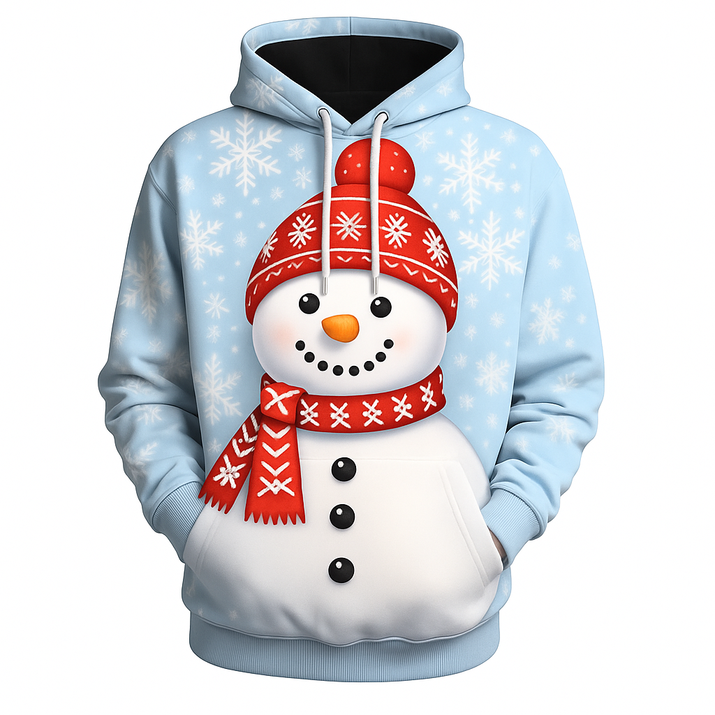 🎅 Pull Hoodie de Noël Bonhomme de Neige — Édition Festive Urban Pulse Urban Pulse