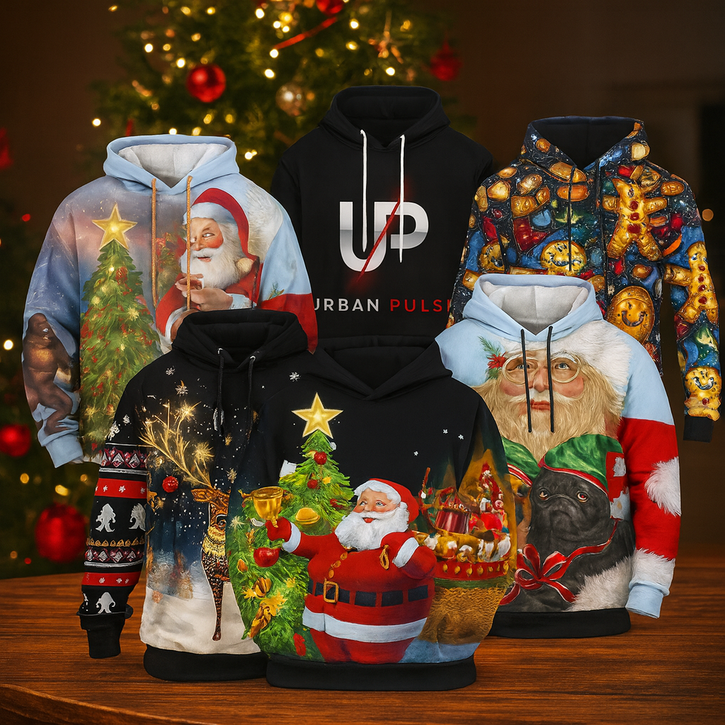 Christmas party graphic hoodie 3D Print Spring Autumn Fashion Leisure Versatile Streetwear Men's Women's Y2K Christmas Hoodies Urban Pulse