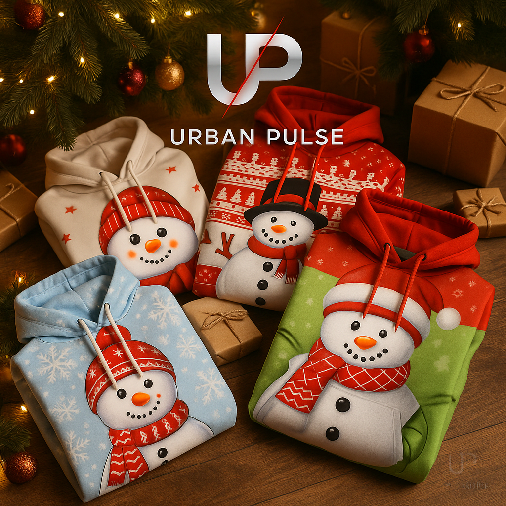 🎅 Pull Hoodie de Noël Bonhomme de Neige — Édition Festive Urban Pulse Urban Pulse