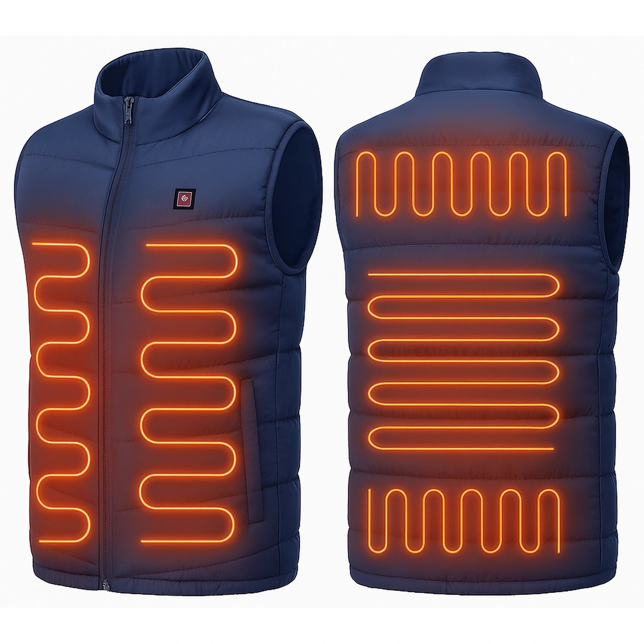Gilet Chauffant 9 Zones Graphène – Sans Manches, USB Rechargeable, Hiver & Plein Air Urban Pulse