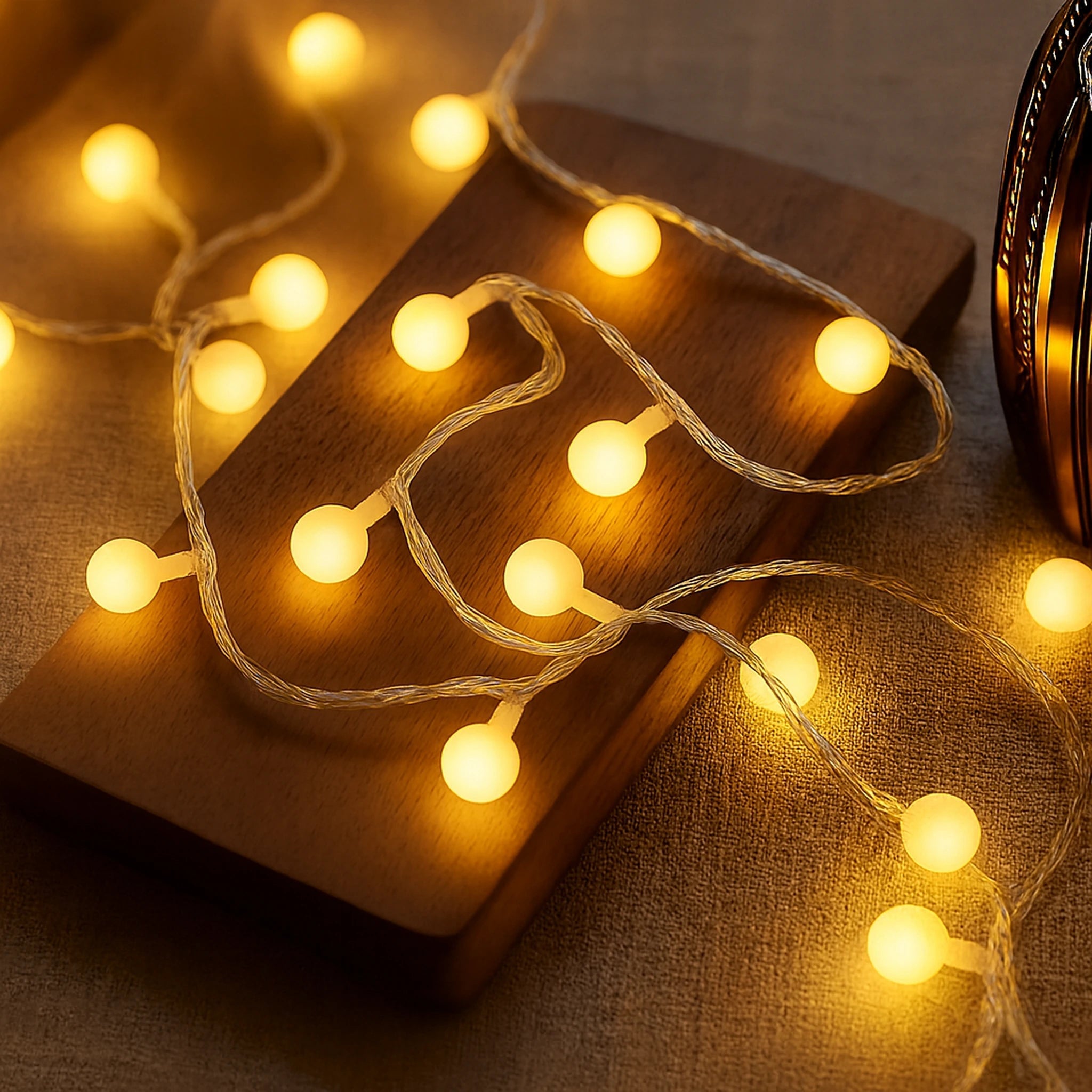 Guirlande lumineuse boules LED — USB ou piles, 3 à 12 m, déco Noël & intérieur Urban Pulse