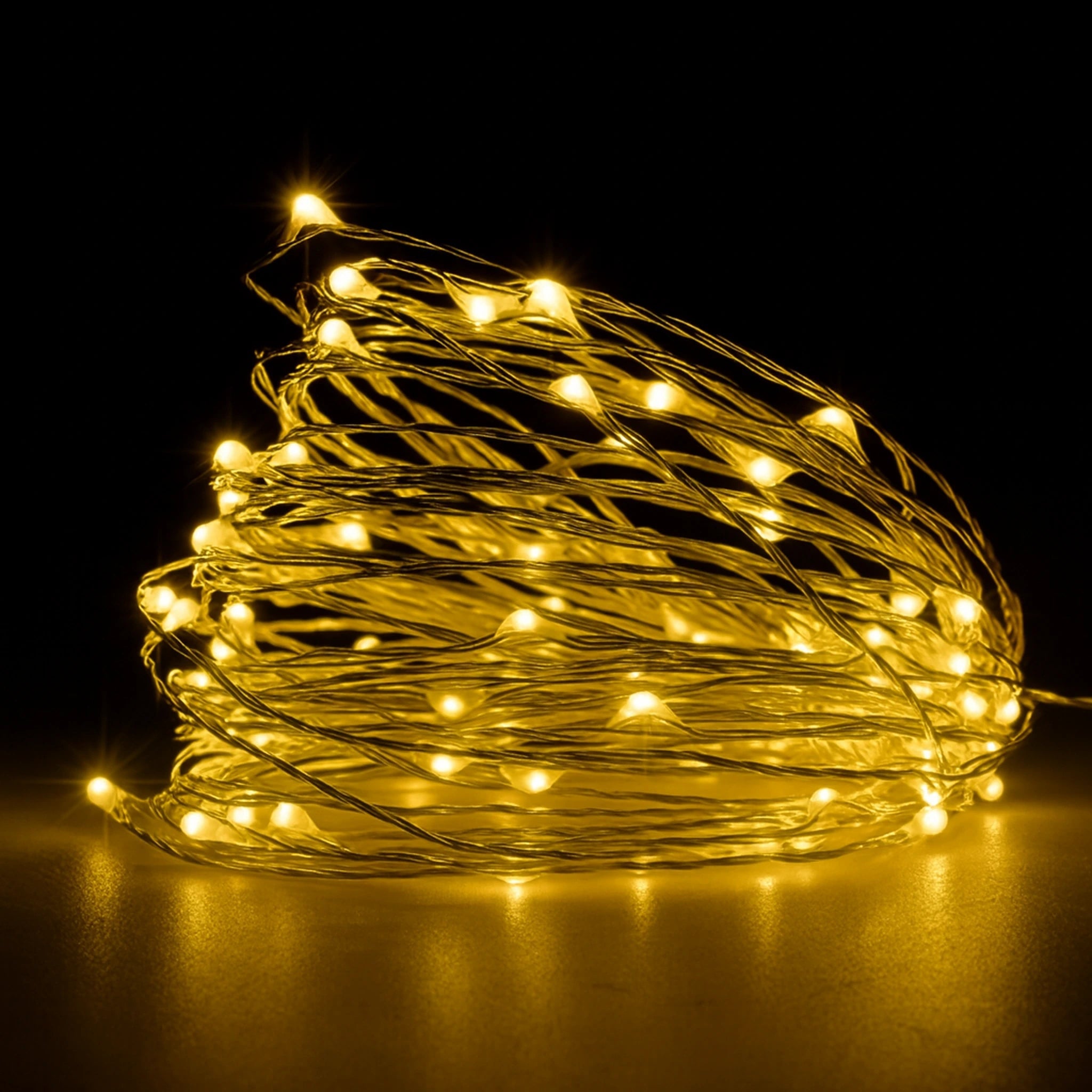 1Pack Fairy Light String Led Copper Wire String Light 1/2/3/5/10M Battery Powered For Bedroom Garden Party Wedding Decoration Urban Pulse