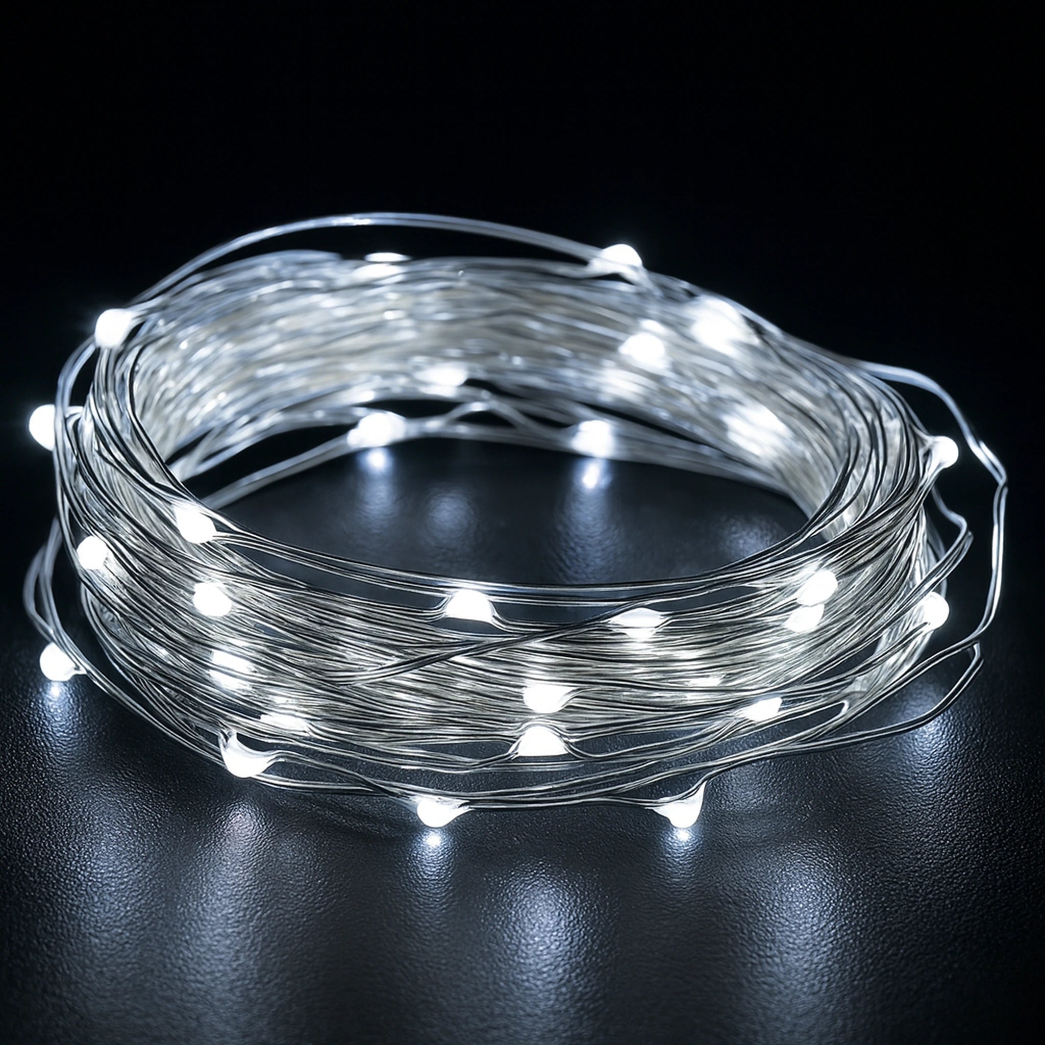 1Pack Fairy Light String Led Copper Wire String Light 1/2/3/5/10M Battery Powered For Bedroom Garden Party Wedding Decoration Urban Pulse