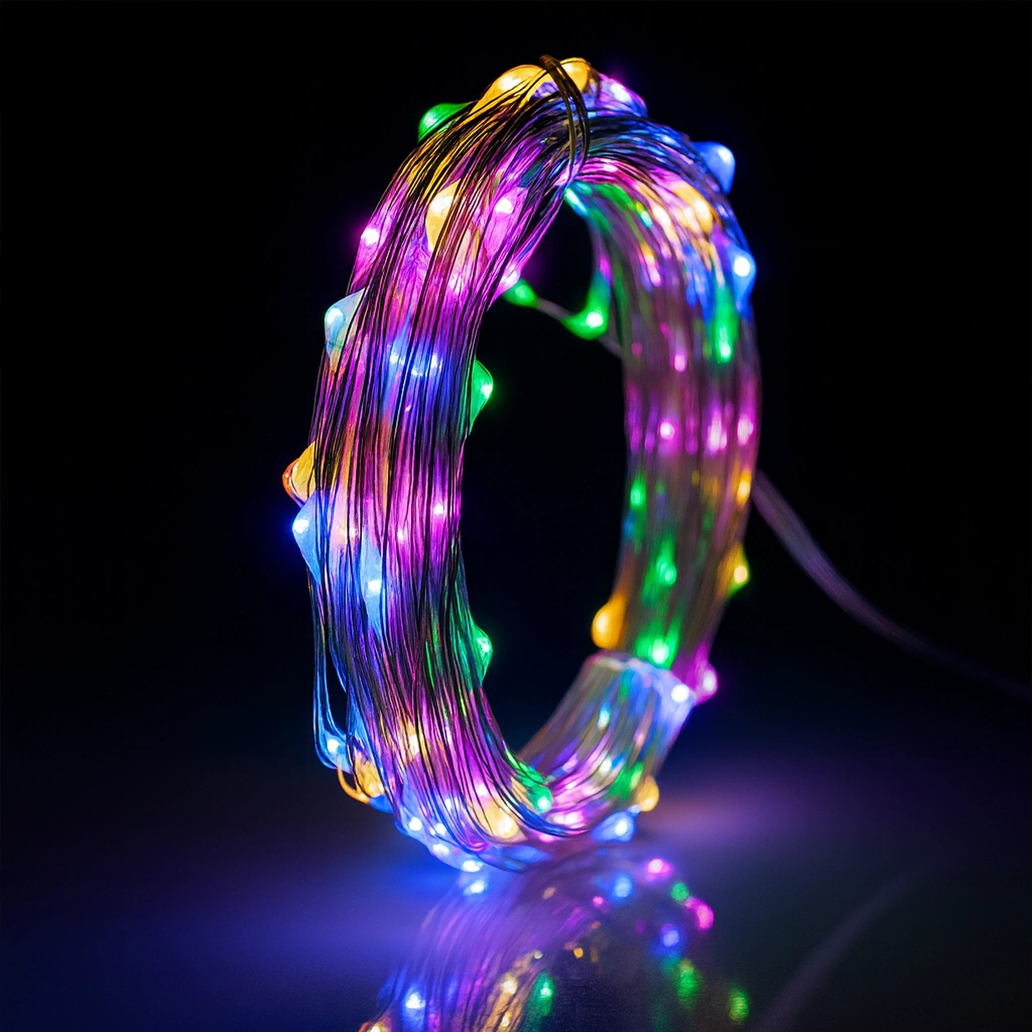 1Pack Fairy Light String Led Copper Wire String Light 1/2/3/5/10M Battery Powered For Bedroom Garden Party Wedding Decoration Urban Pulse