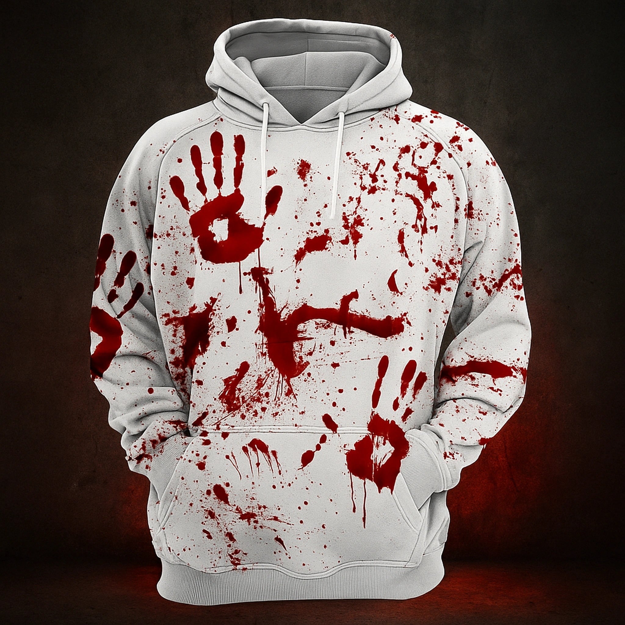 Sweat à capuche unisexe “I’m Fine / Boogeyman” – Impression sang Halloween Urban Pulse