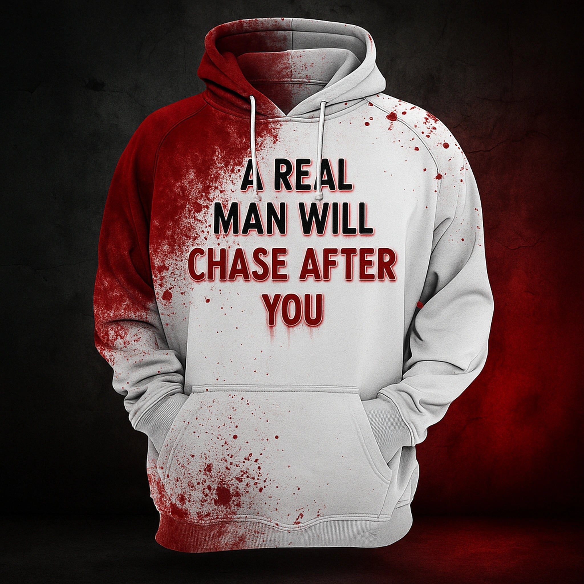 Sweat à capuche unisexe “I’m Fine / Boogeyman” – Impression sang Halloween Urban Pulse