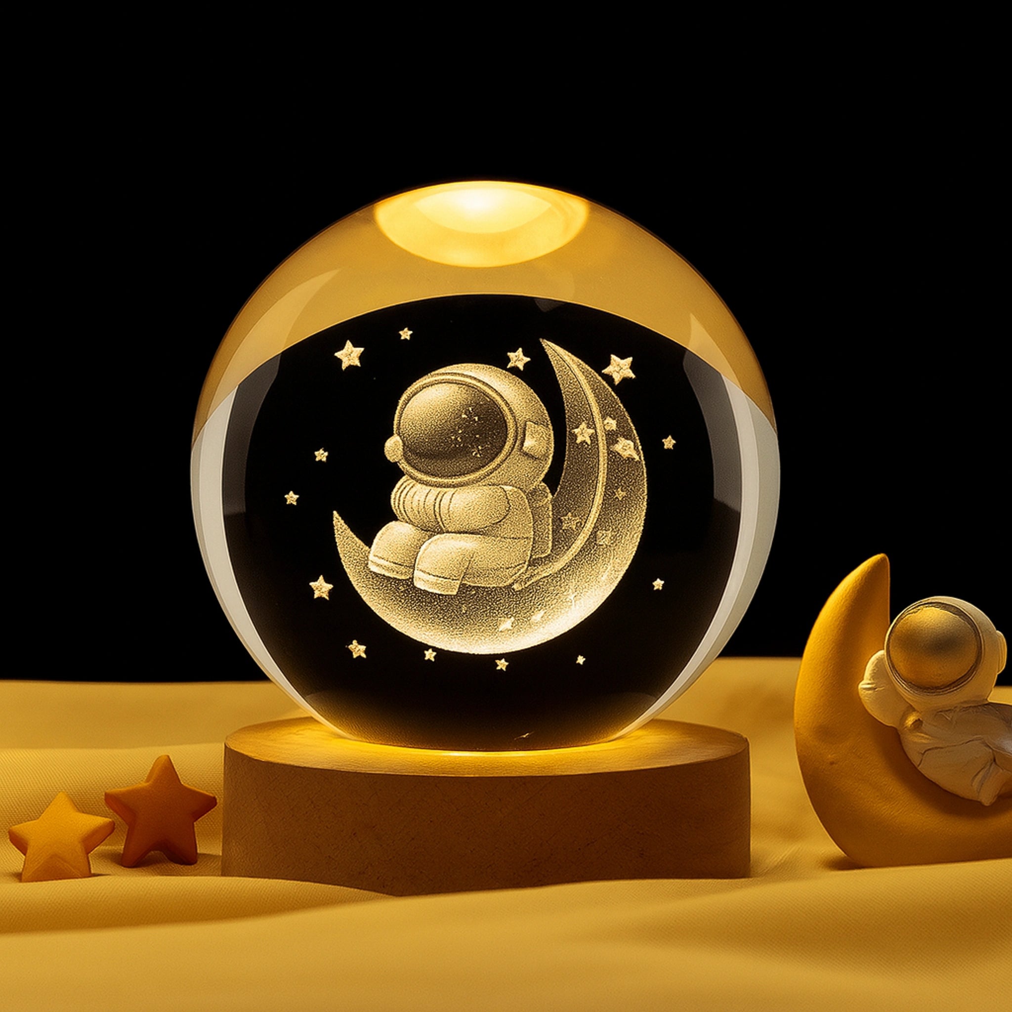 Lampe LED 3D Galaxie – Boule Cristal Lumineuse & Ambiance Magique Urban Pulse