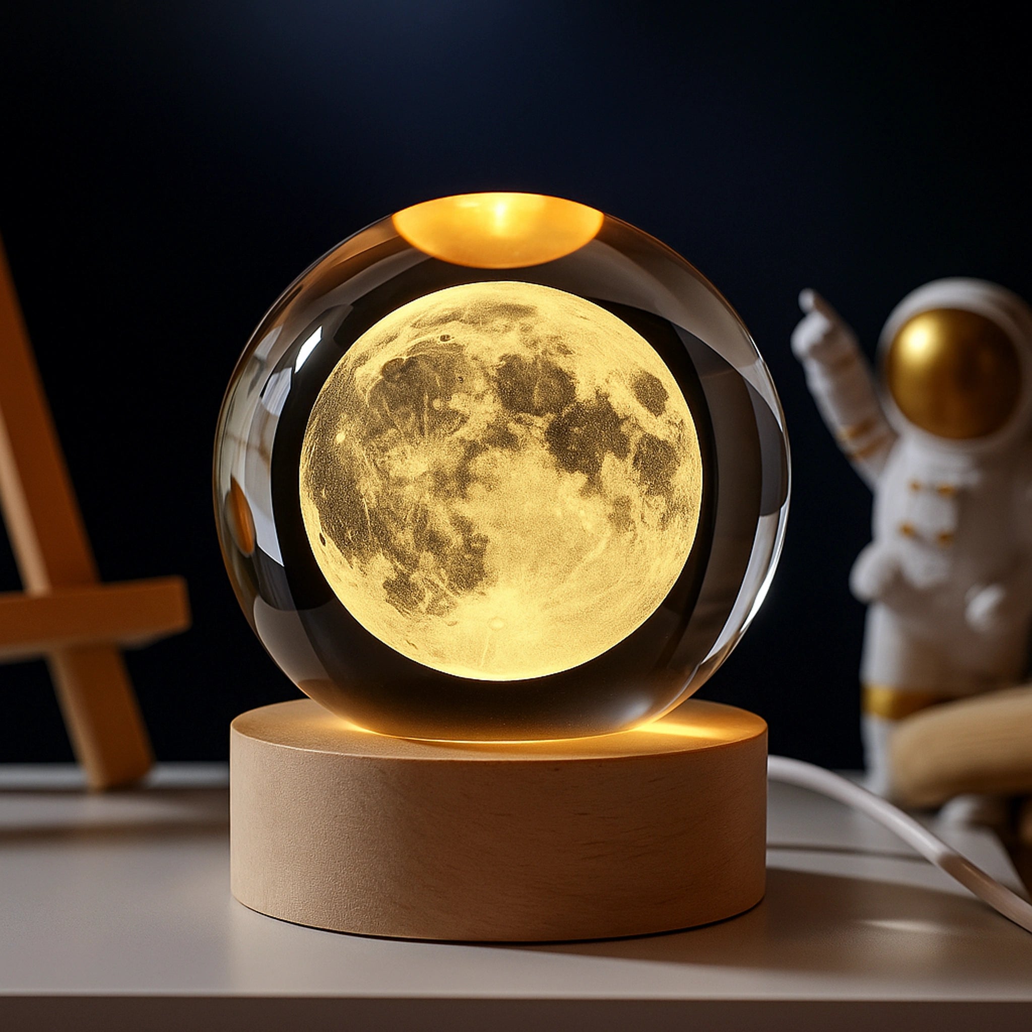 Lampe LED 3D Galaxie – Boule Cristal Lumineuse & Ambiance Magique Urban Pulse