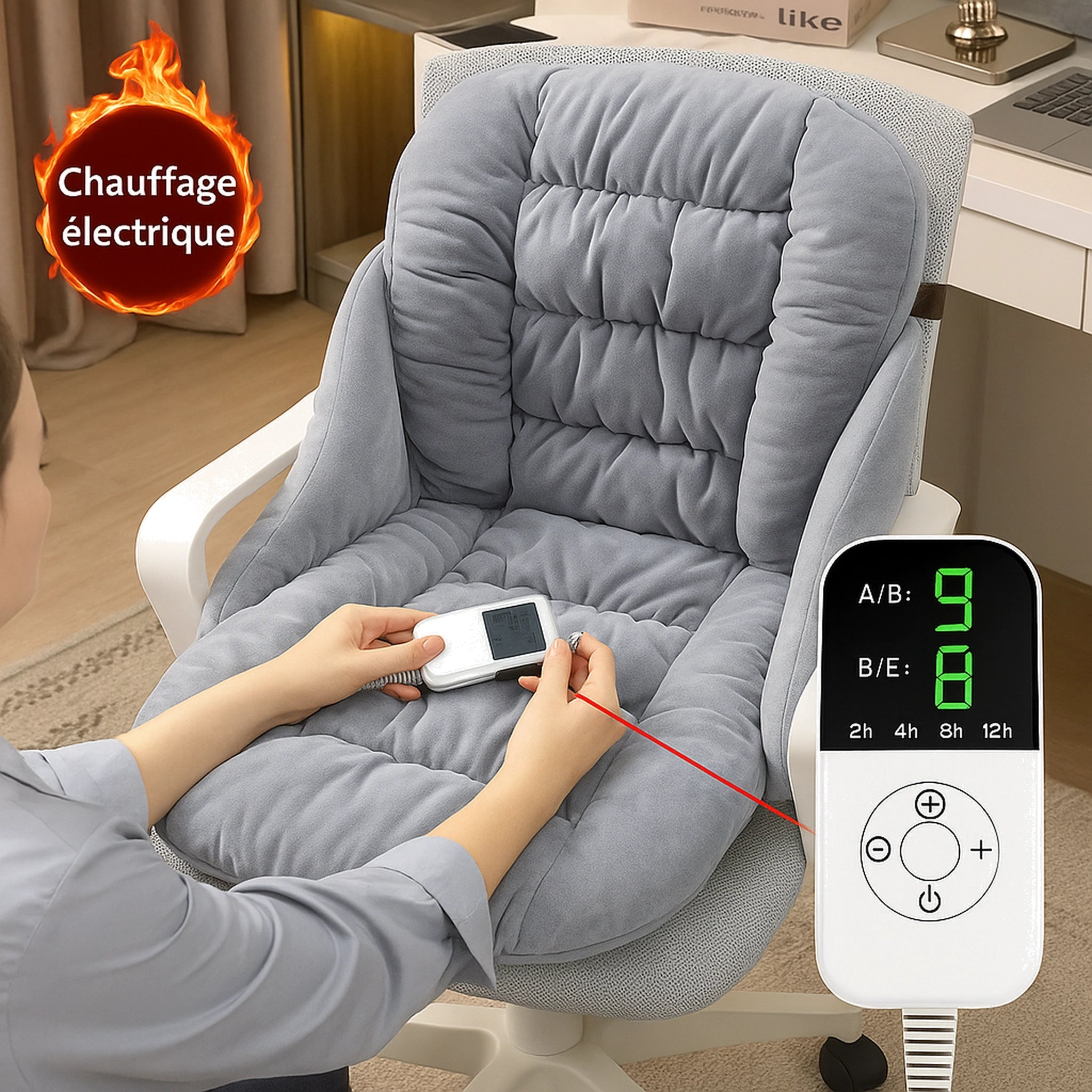 Coussin Chauffant Électrique Intelligent pour Chaise Urban Pulse