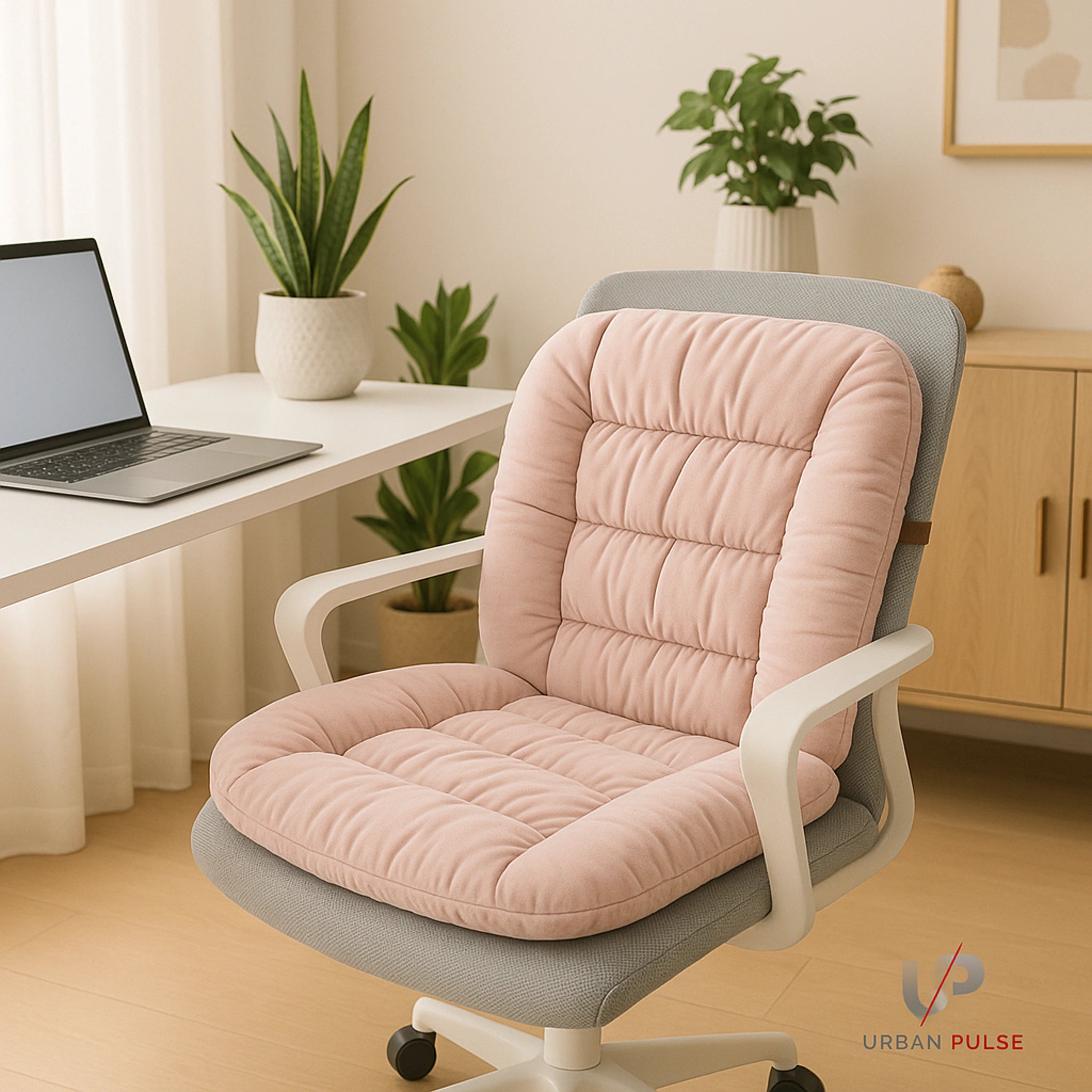 Electric Heating Cushion LED Smart Timing Thermostatic Seat Backrest Integrated Plush Waist Support Winter Warmer Magic Heater Urban Pulse