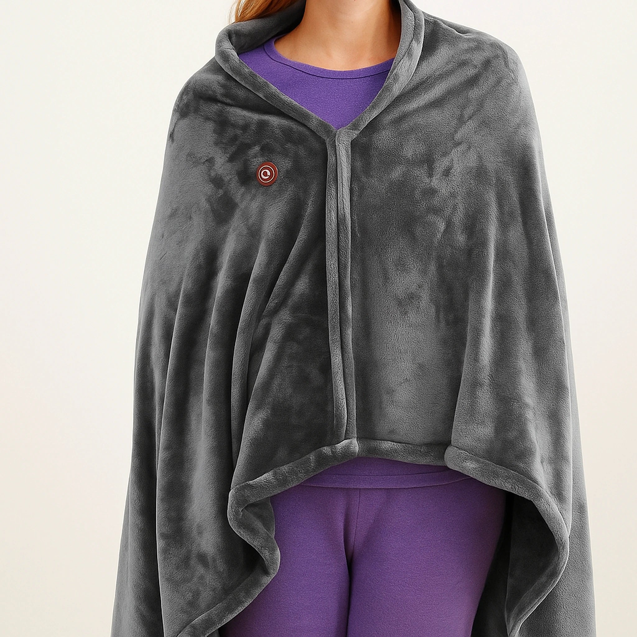 Plaid chauffant portable USB – Châle chauffant 9 zones lavable, hiver cosy Urban Pulse