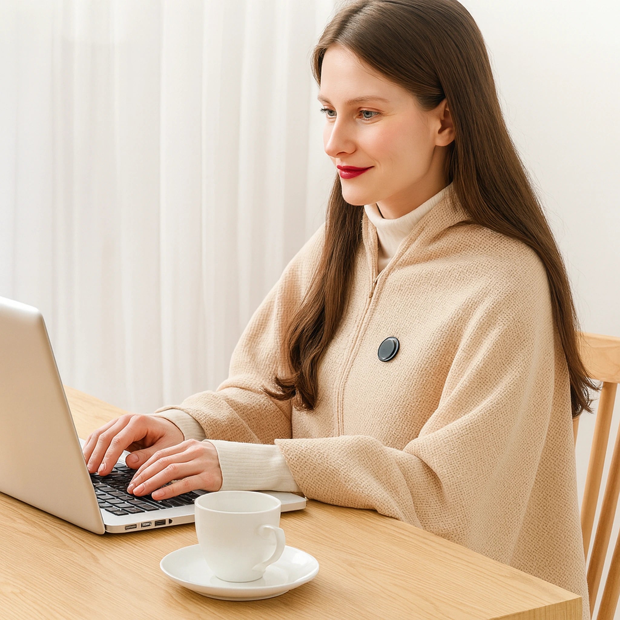 Plaid chauffant portable USB – Châle chauffant 9 zones lavable, hiver cosy Urban Pulse