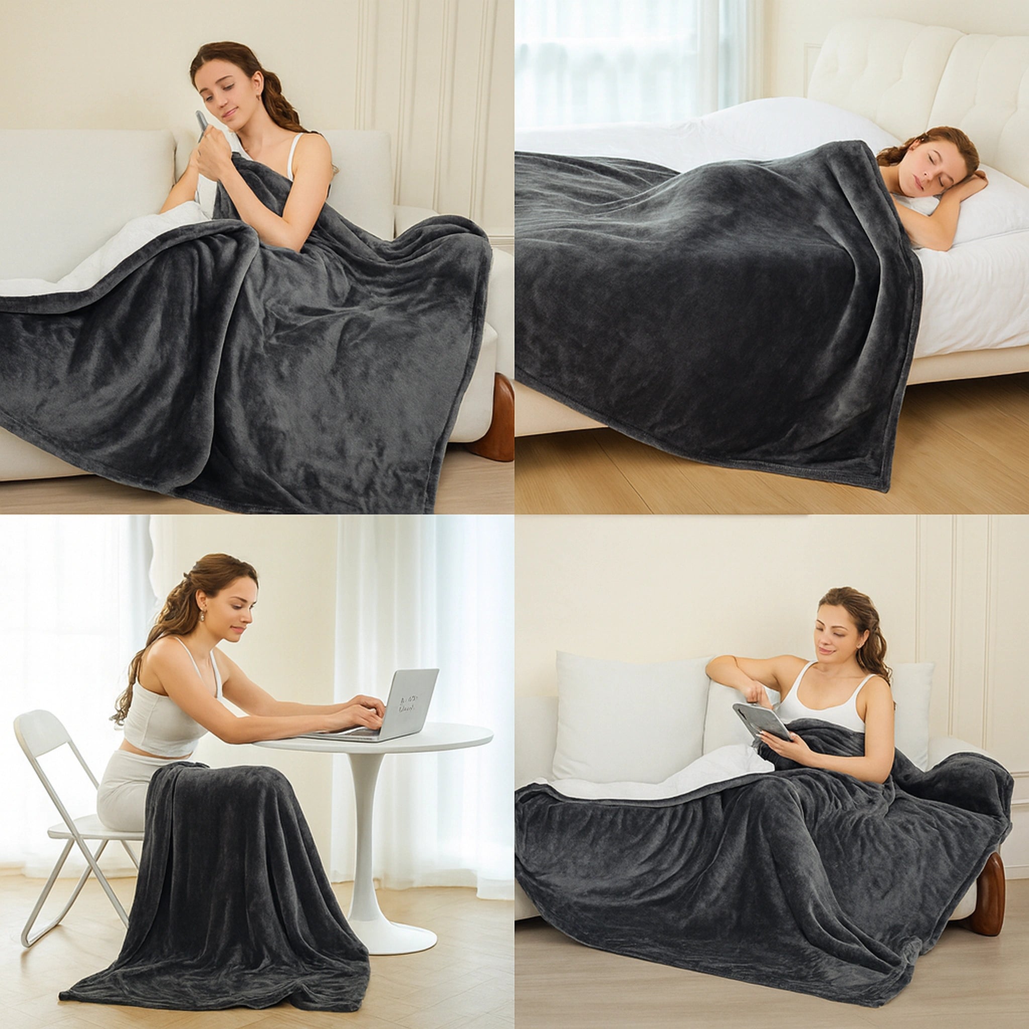 Couverture chauffante lavable Urban Pulse – Flanelle & polaire à thermostat intelligent Urban Pulse