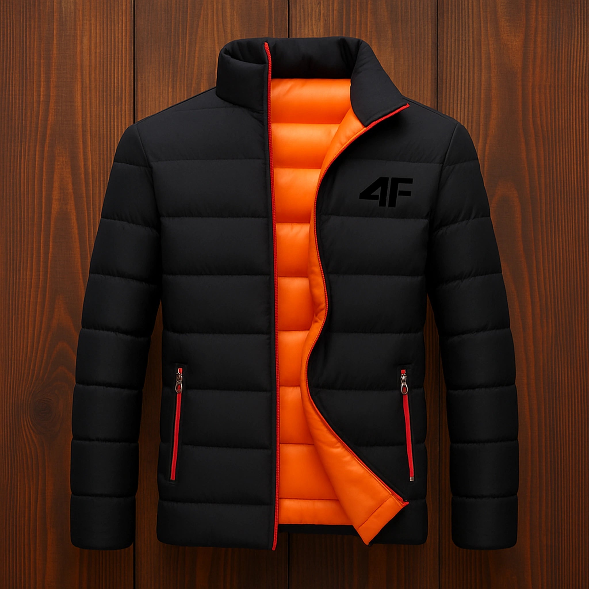 Men's casual jacket, waterproof windbreaker, zippered warm solid color, large size, autumn and winter Urban Pulse